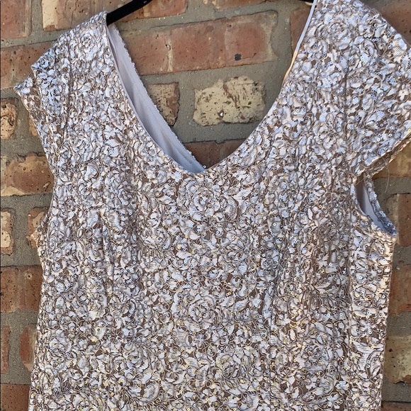 Alex Evenings- Gold Beaded Gown - Picture 4 of 7